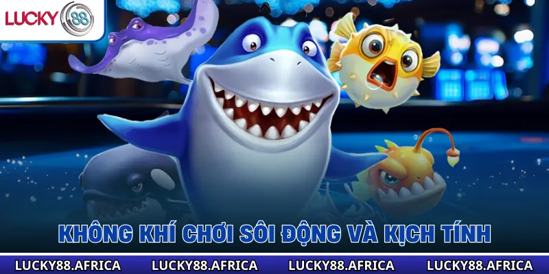 Không khí chơi sôi động và kịch tính